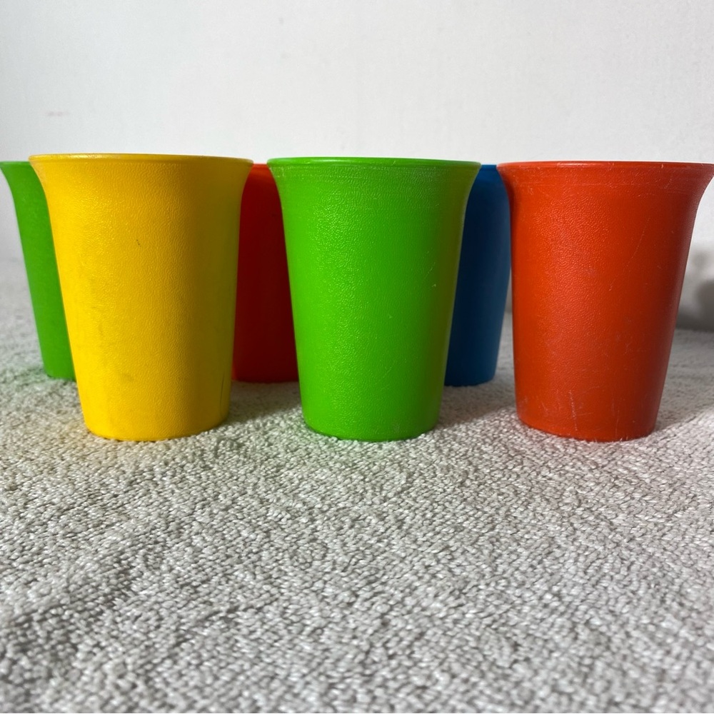 Vintage Tupperware 70s 80s Classic Bell Tumblers x6 Nostalgia - Picture 5 of 11